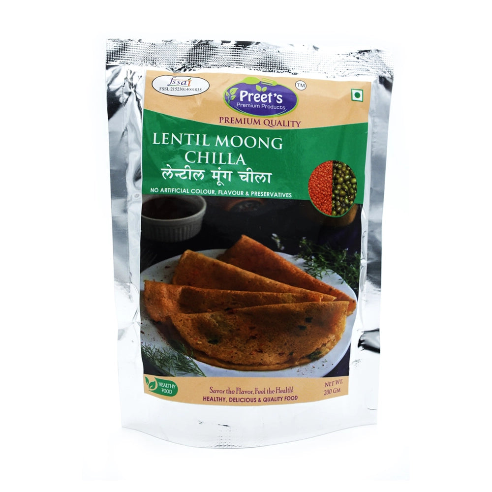 Preet's Premium Quality Lentil Moong Chilla